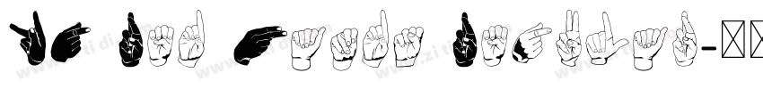 KG Red Hands Regular字体转换